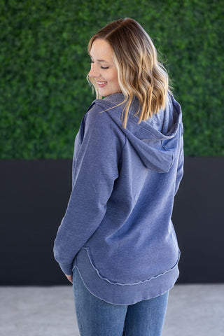 IN STOCK Vintage Wash Beach Hoodie - Nautical Navy FINAL SALE