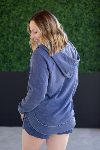 IN STOCK Vintage Wash Beach Hoodie - Nautical Navy FINAL SALE