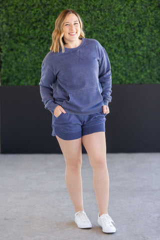 IN STOCK Vintage Wash Pocket Pullover - Nautical Navy FINAL SALE