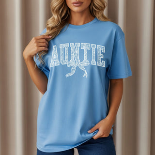 Auntie Lace Bow Tshirt