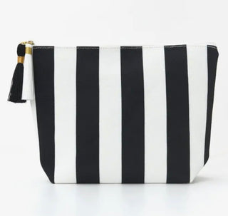 Striped Tassel Makeup Bag