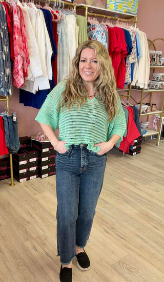 Chloe High Rise Cropped Frayed Jeans