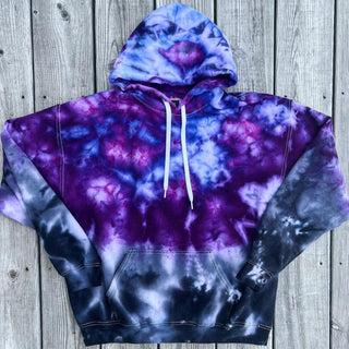 Custom Ice Dye Hoodie - Midnight Ombre
