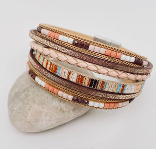 Bohemian Hand Woven Magnetic Bracelet