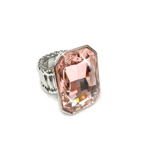 RTS Jacqueline Kent Pink Stone Stretch Ring