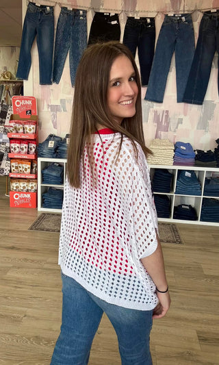 Patriotic American Sweater Top