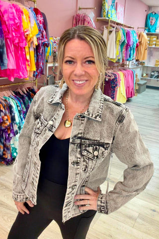 Downtown Edge Acid Wash Jacket
