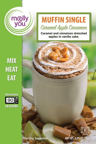 Caramel Apple Cinnamon Muffin Microwave Single