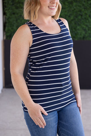 IN STOCK Tiffany Tank - Navy and White Stripes FINAL SALE