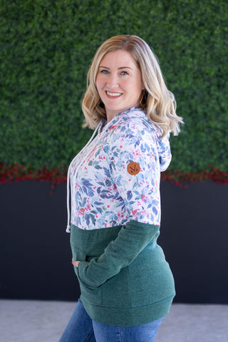 IN STOCK Hailey Pullover Hoodie - Winter Berry and Evergreen