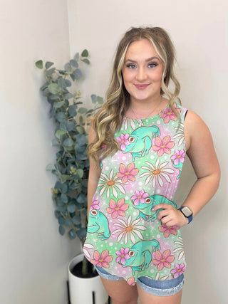 Floral Frog Tank Top | Run ends 3/8| ETA 42 Days
