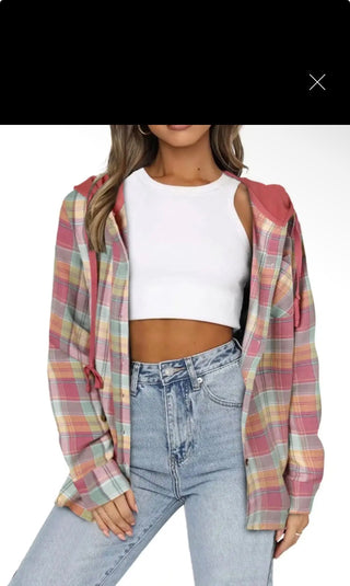Sweetly Layered Plaid Shacket