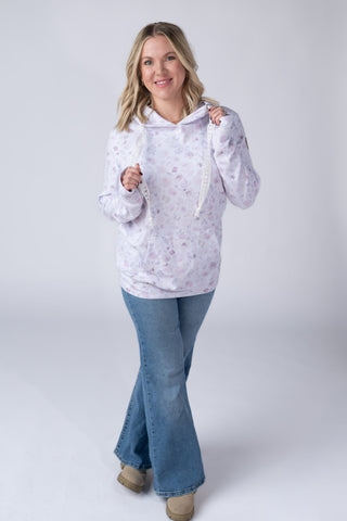 IN STOCK Hailey Pullover Hoodie - Blush Floral FINAL SALE