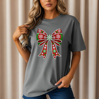 Sparkling Christmas Bow Tshirt