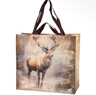 Peace Reindeer Shopping Tote