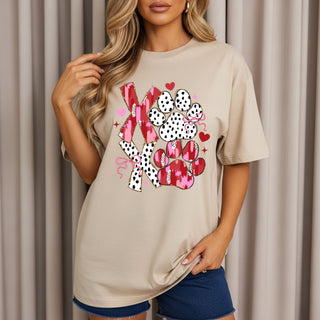 Xoxo Paw Glitter Tshirt