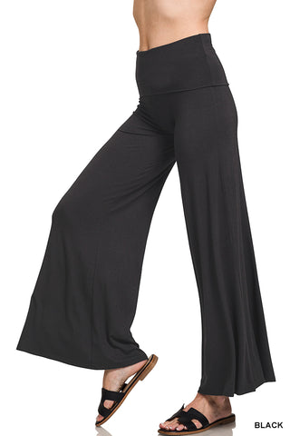 Easy Breeze Palazzos in Black