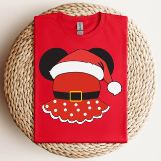 Santa Girl Mouse Tshirt