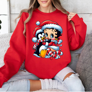 Boop Penguin Crew Sweatshirt