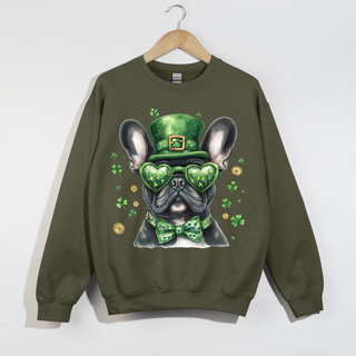 St Patty Bulldog Crewneck