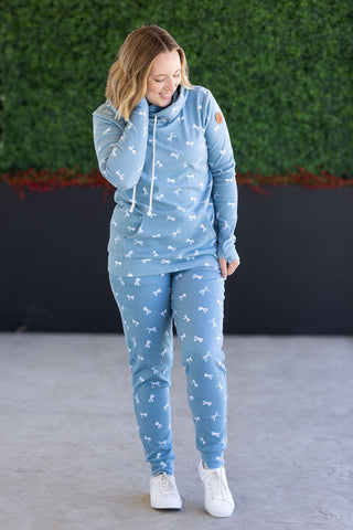 IN STOCK Classic Joggers - Teal Ribbons