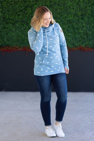 IN STOCK Ashley Hoodie - Teal Ribbons