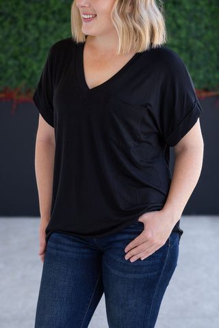 IN STOCK Sierra Pocket Top - Black