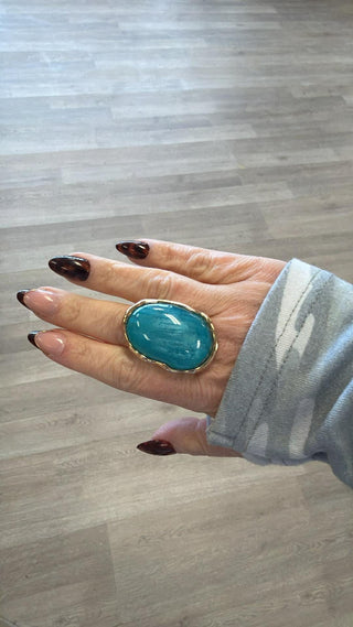 Oval Gemstone Rings