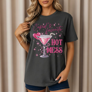 Cupids Favorite Hot Mess Tshirt