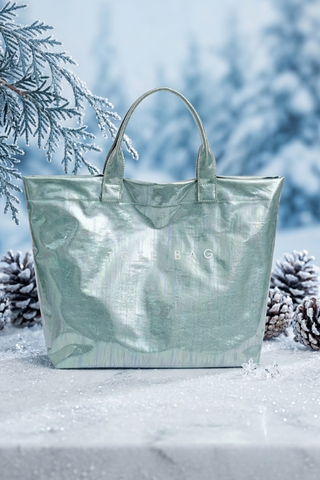 ETA 9/8-9/22 Mint Green Iridescent Vinyl TOTE BAG