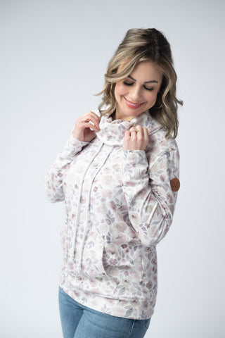 IN STOCK Soft Funnel Neck - Blush Floral FINAL SALE