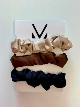 Michelle Mae Neutral Scrunchie Trio