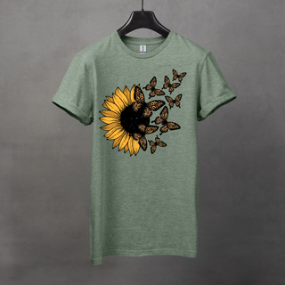 Sunflower Butterfly T-Shirt