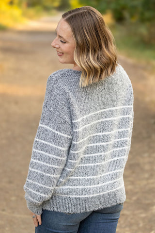 IN STOCK Cozy Striped Sweater - Black FINAL SALE