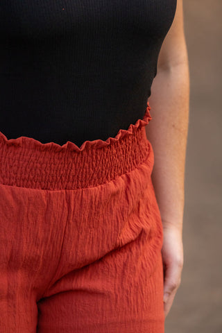 IN STOCK Presley Palazzo Pants - Brick FINAL SALE