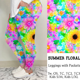 Summer Floral Leggings/Joggers | Run ends 3/8| ETA 42 Days