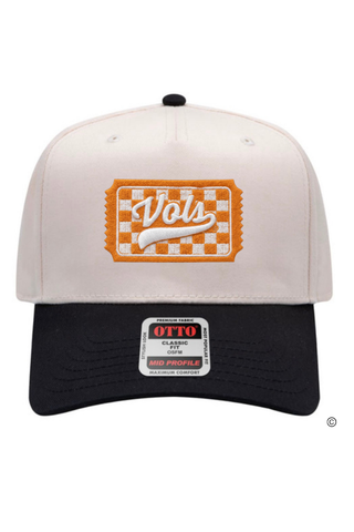 Tennessee Ticket Natural/Black Embroidered Hat©
