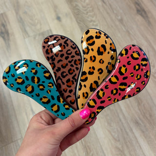 Leopard Print Hair Brush
