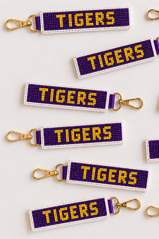ETA 8/24-9/7 TIGERS Beaded Keychain
