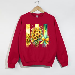 Sunflower Bow Crewneck