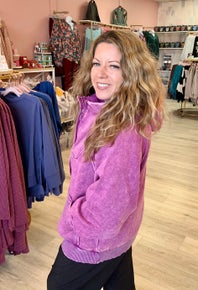 Acid Wash Oversized Hoodie