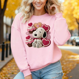 Faux Yarn Snoop Cupcake Sweatshirt
