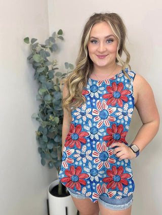 Patriotic Floral Tank Top | Run Ends 2/24 | ETA 42 Days