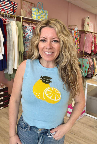 Lemon Drop Breeze Sweater Tank