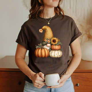 Pumpkin Flower Gnome Tshirt