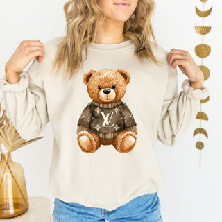 Boujee Bear Crew Sweatshirt