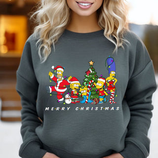 Merry Christmas Bart Family Crew Sweatshirt