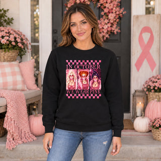 October Pink Witches Sweatshirt