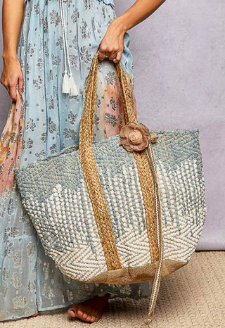 Bohemian Denim Tote