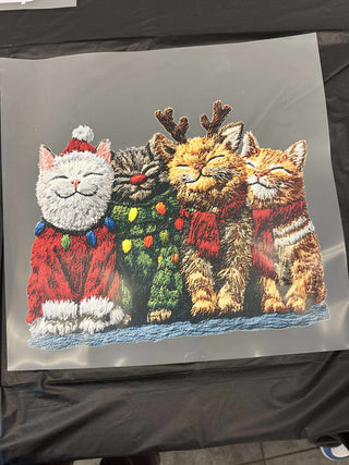 Faux Yarn Cat Tshirt